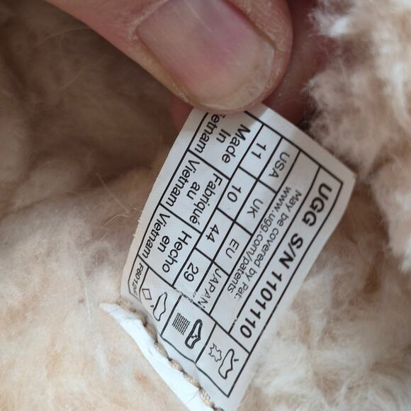 UGG Ascot Men’s Slippers Chestnut shearling leather men's size 11 - Picture 6 of 6